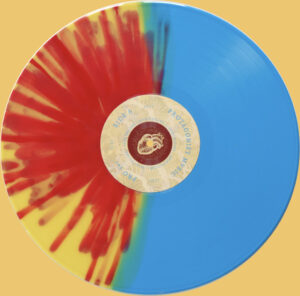 Split Color with Splatter on One Side